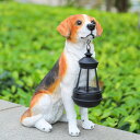 ガーデンライトLEDソーラーライト ソーラーパワー Solar Dog Statue Outdoor Decor - Beagle Dog Statue Wit...