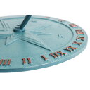 日時計 Cast Metal Roman Sundial - Verdigris 【並行輸入品】