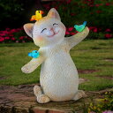 ガーデンライトLEDソーラーライト ソーラーパワー Garden Statues Outdoor, owl Figurines Decorated with S...