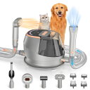 ペットバリカン CNTURY Dog Grooming Vacuum, 5 in 1 Low Noise Pet Grooming Kit with Pet Clippers ? 4.5L Dust Cup, Shedding Brush & Powerful Suction for Easy Cleaning, Portable Complete Dog Grooming Kit for Cats & Dogs 【並行輸入品】