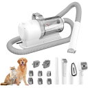 ペットバリカン PETEMPO Dog Grooming Vacuum & Blow Dryer, 2.5L Dog Vacuum for Shedding Grooming with 3 Temperature Settings, 10-in-1 Pet Vacuum Grooming Kit for Dogs & Cats 【並行輸入品】