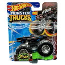 ホットウィール モンスタートラック Hot Wheels Monster Trucks New for 2023 1:64 Scale Batman The Classic TV Series, Black 【並行輸入品】