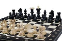 チェスセット Beautiful Handcrafted Wooden Chess Set with Wooden Board and Handcrafted Chess Pieces - Gift idea Products (21" (55 cm) Black) 【並行輸入品】