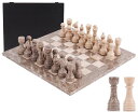 チェスセット Marble Chess Set 15 Inch Handmade Oceanic & Verona Board Game with Storage Box, Classic Travel Chess Set for Adults with Pieces & 2 Extra Queens, Elegant Gift & Home D?cor 【並行輸入品】