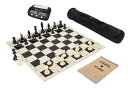 チェスセット Wholesale Chess Basic Club Complete Chess Set with Scorebook and Clock (Black) 【並行輸入品】