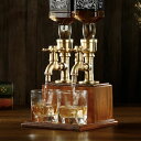 真鍮と木の手動ドリンクディスペンサー Vida Brillante Drink Dispenser for parties Bar Accessories Gi...