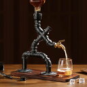 レトロ配管 ボトルスタンド スチームパンク 酒場風ドリンクディスペンサー Vida Brillante Whiskey Alcohol Gifts Drink ...