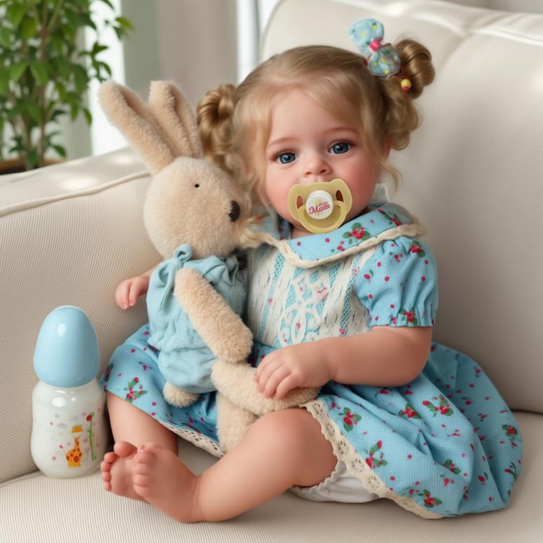 臨床教育 リアル ベビードール 新生児人形 JIZHI Lifelike Reborn Baby Dolls - 18 Inch Realistic-Newborn Baby Dolls Blond Girl Handmade Real Life Toddler Dolls with Clothes for Kids Age 3+ 【並行輸入品】