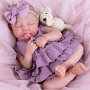臨床教育 リアル ベビードール 新生児人形 Aori Lifelike Reborn Baby Girl Dolls - Realistic 20-Inch Newborn Doll with Poseable Limbs and Feeding Kit 【並行輸入品】