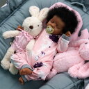 臨床教育 リアル ベビードール 新生児人形 BABESIDE Lifelike Reborn Baby Dolls Black - 17-Inch Baby-Soft Body & Curls Realistic-Newborn Baby Doll African American Real Life Baby Dolls Cloth Body w/Gift Box for Kids 【並行輸入品】