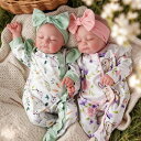臨床教育 リアル ベビードール 新生児人形 BABESIDE Lifelike Reborn Baby Dolls Twins, 20 inch Realistic Newborn Boy Girl Soft Vinyl Real Life Baby Dolls Sleeping with Clothes and Toy Gift for Kids Age 3+ 【並行輸入品】
