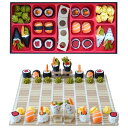チェスセット Sushi Chess- Sushi Themed Chess Set- 3D Printed Sushi Board Game, Sushi Travel Portable Chess Set, for Strategy Enthusiast and Family Strategy Game 【並行輸入品】