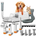 ペットバリカン AiIinda Winter Sale Event for Large Dogs - 1400W Pet Vacuum and Dog Grooming Kit 8-in-1 Dog Hair Vacuum for Shedding, Heated Blow Dryer, Electric Pet Hair Clipper, 2.5L Capacity(Blow Vacuum Trim) 【並行輸入品】