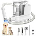 ペットバリカン YOOHI Dog Grooming Kit & Dog Grooming Vacuum, 12Kpa Suction Pet Vacuum Grooming Kit with Low Noise, 3 Suction Mode, 2L Capacity, 5 Pet Grooming Tools for Shedding Cat Hair, Home Cleaning 【並行輸入品】