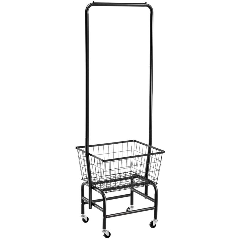 ドアノッカー ALIMORDEN Laundry Cart with Clothes Rack, Rolling Laundry Butler with Wire Storage ..
