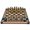 チェスセット Handmade Hercules Metal Chess with Elegant Wooden and Metal Board 【並行輸入品】