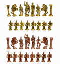 チェスセット StonKraft Collector Edition Brass Chess Pieces Pawns Chessmen Chess Coins Figurine Pieces (3.5" Roman) 【並行輸入品】