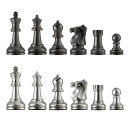 チェスセット Bobby Fischer Ultimate Metal Staunton Chess Set with 3.75 in. King ? Weighted Chess Pieces Only, Silver & Black, Luxury Chess Set, & Premium Tournament Chess Set for Adults 【並行輸入品】
