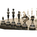 チェスセット Soviet Inspired Brass Metal Luxury Chess Pieces & Board Set- 14" - Unique Art 【並行輸入品】