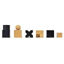 チェスセット Royal Chess Mall 1923 Bauhaus Reproduced Abstract Chess Pieces Only Chess Set, Solid Ebonized Boxwood Wooden Chess Set, Chess Set with 2-in King (0.9 lbs) 【並行輸入品】