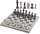 チェスセット Luxury & Decorative Premium Chess Board Game Set | 12 x 12 Inches | Black & Silver | Collectible & Handmade Chess Set for Professionals & Adult for Tournament/for Gifting by INDUS LIVING 【並行輸入品】