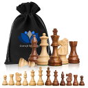 チェスセット Blessings Decor Collector Edition Wooden Chess Pieces Chess Coins Pawns Chessmen Figurine Pieces (Brown & White) 【並行輸入品】