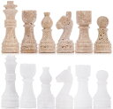 チェスセット SPESHSTONES Marble Chess Pieces 3.5 Inch Travertine and White Stone Figures for Classic Chess Board, Draughts & Travel Set, Ideal Strategy Board Games for Adults & Family 【並行輸入品】