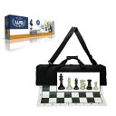 チェスセット WE Games Premium Tournament Chess Set with Deluxe Black Canvas Bag, Super Weighted Staunton Chess Pieces - 4 Inch King 【並行輸入品】