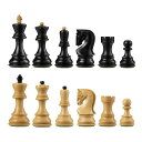 チェスセット Bobby Fischer Zagreb Ebonized & Boxwood Chess Set with 3.75 in. King ? Premium Weighted Wooden Chess Pieces Only, European Staunton Chess Set, Luxury Chess Set & Tournament Chess Set for Adults 【並行輸入品】