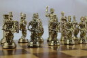 チェスセット (Without Board) Historical Handmade Rome Figures Metal Chess Pieces Big Size King 4 inc (Only Pieces) 【並行輸入品】