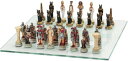 チェスセット Roman Egyptian Themed Chess Set 【並行輸入品】