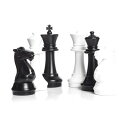 チェスセット MegaChess Large Premium Chess Set with 16 Inch Tall King Black and White with Quick Fold Nylon Mat 【並行輸入品】