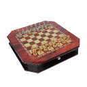 チェスセット Jixi Chess Set Metal Glossy Vintage Gold Plating Chess Pieces Solid Wooden Chess Board High Grade Professional Chess Games Set Gifts Chess 【並行輸入品】