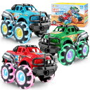 ホットウィール モンスタートラック Vroomix 3Pack Monster Truck Toy - Toy Truck with Flashing LED Wheels - Light-Up Cars for Toddlers - Birthday Gift for Boys Girls - Friction-Powered 【並行輸入品】|詳細画像