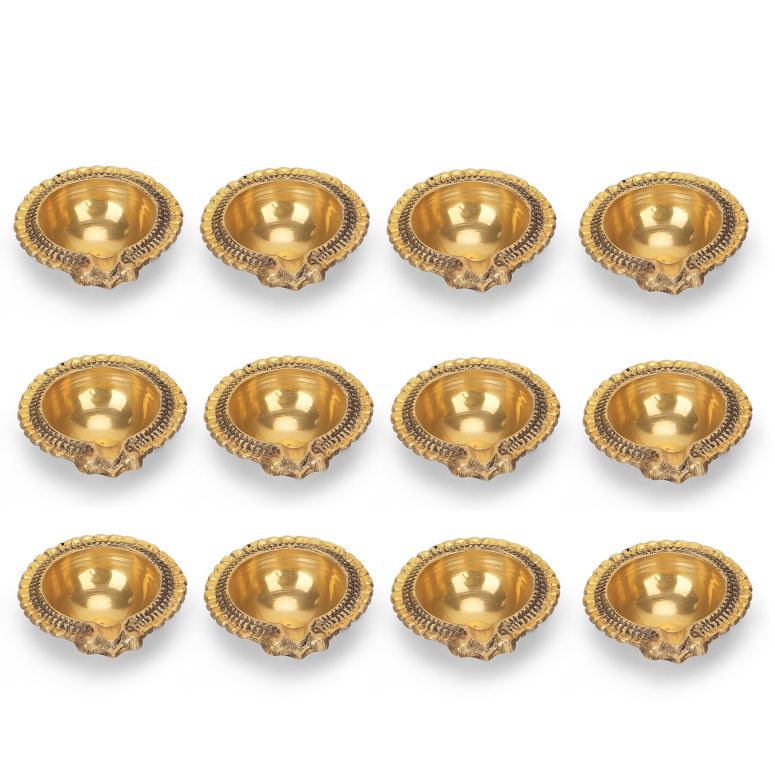 日時計 Brass Kuber Lakshmi Deepak for Diwali Decoration & for Pooja | Diyas Lamp for Puja Tradit..
