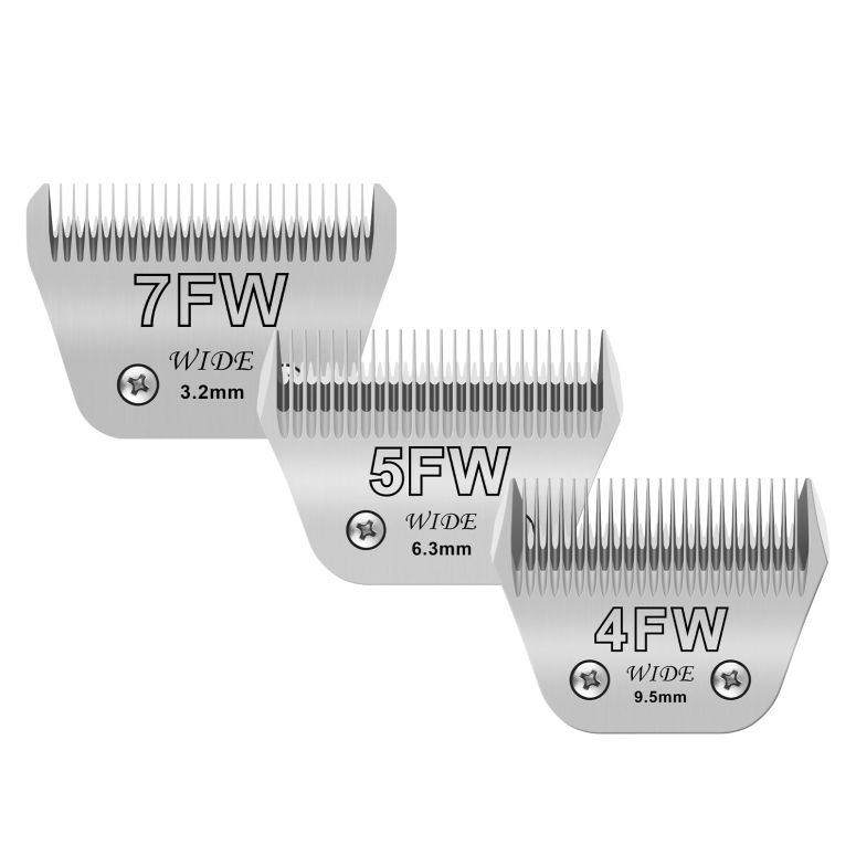 MJ-MARKET㤨֥ڥåȥХꥫ 3-Pack Wide Blades for Pet Grooming, Compatible with Andis A5/Oster/Wahl KM10 Clippers, 1/8