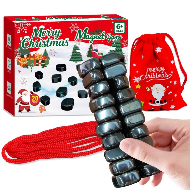 チェスセット Magnet Game with String, Magnetic Game Chess for Kids Adults, Strategy Bo...