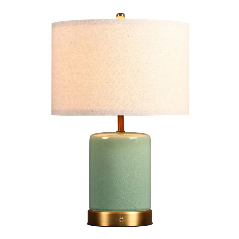 サファヴィヤ safavieh テーブルランプ サファビヤ サファヴィア O’Bright Dune - Battery Powered Table Lamp, Rechargeable Cordless Ceramic Lamp, Full-Size 19.5 Inch Height, Dimmable, Smart Safety Protection, Type-C Fast Charging, LED 