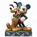 エネスコ ジム ショア ディズニー トラディッション ミッキー＆プルート フィギュア 置物 6 インチ Mickey & Pluto Figurine, 6