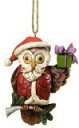 エネスコ ジム ショア ハートウッド クリーク クリスマス オウル クリスマスのフクロウ オーナメント 3.875 インチ Christmas Owl Orna...