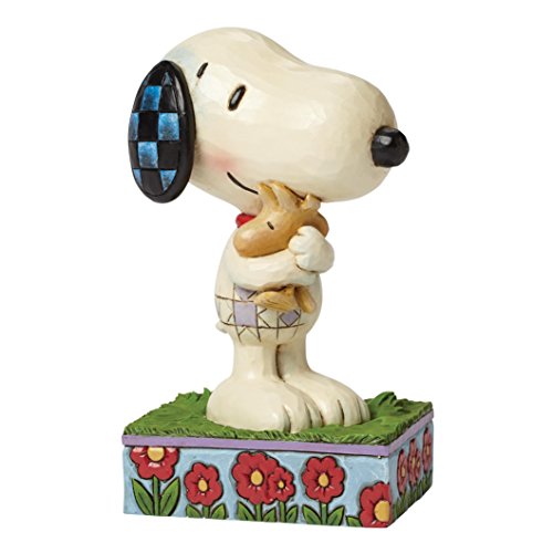 ピーナッツ スヌーピー＆ウッドストック ハグ 抱き合う 6.5 インチ Snoopy and Woodstock Hug 【 フィギュア 置物 置物 キャラクター 人形 プレゼント クリスマス 誕生日 】 【並行輸入品】