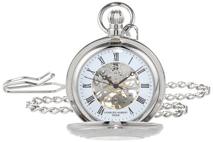 チャールズヒューバート Charles-Hubert, Paris 懐中時計 ポケット チェーン ウォッチ ホワイト 3527-W 【並行輸入品】 チャールズヒューバート Charles-Hubert, Paris 懐中時計 ポケット チェーン ウォッチ ホワイト 3527-W 【並行輸入品】