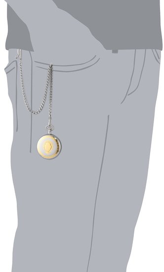 チャールズヒューバート Charles-Hubert, Paris 懐中時計 ポケット ウォッチ ホワイト 3711 【並行輸入品】