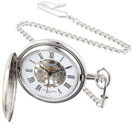 チャールズヒューバート Charles-Hubert, Paris 懐中時計 ポケット チェーン ウォッチ ホワイト 3859 【並行輸入品】 チャールズヒューバート Charles-Hubert, Paris 懐中時計 ポケット チェーン ウォッチ ホワイト 3859 【並行輸入品】