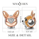 【即納】 チャーム ブレスレット バングル用 Nina Queen スタイル ニーナ クイーン デザイン 限定 コレクション チワワ ハッピーファミリー パピー...