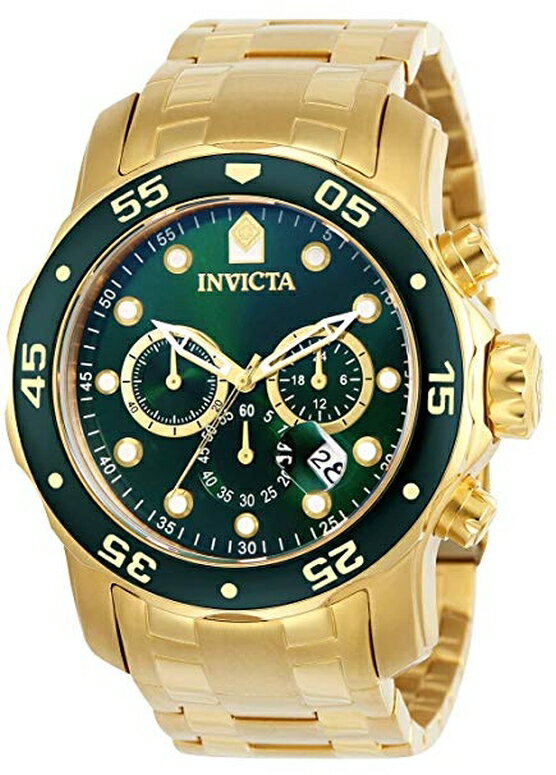 【即納】 インビクタ Invicta インヴィクタ 男性用 腕時計 メンズ ウォッチ プロダイバーコレクション Pro Diver Collection クロノグラフ グリーン 0075 sokunou 【並行輸入品】