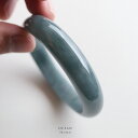 翡翠 (ひすい) バングル『OCEAN』( 円形 / 内径58.6mm ) 深く透明な青色翡翠 一点物 希少 高品質 無着色 グアテマラ産天然ヒスイ ナチュラルジェダイト 硬玉 天然石 パワーストーン お守り 5月誕生石 国石 ギフト プレゼント 誕生日【鑑別書無料】【送料無料】