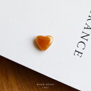 翡翠(ヒスイ)ルース (2.60ct/オレンジ翡翠)『WARM HEART』ハート 一点物 高品質 ミャンマー産天然ひすい ジェダイト 硬玉 無着色 5月誕生石 国石 ギフト プレゼント セミオーダー お祝い 誕生日 記念日 橙 【送料無料】