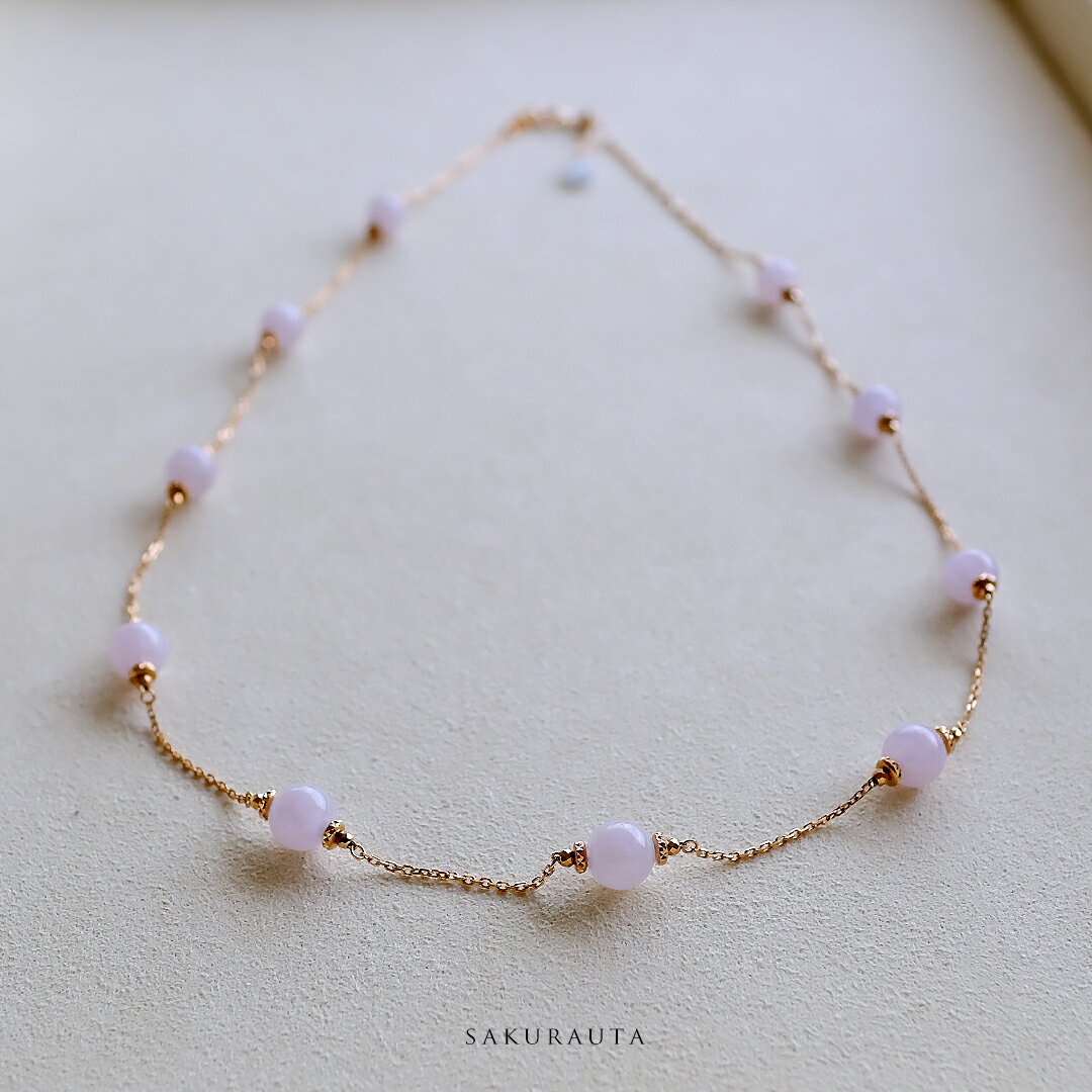 翡翠×K18PGペンダント『SAK...