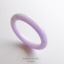 翡翠(ひすい)バングル (円形/内径57.1mm) 『PURPLE FLASH』ラベンダー翡翠 一点物 高品質 無着色 ミャンマー産天然ヒスイ ジェダイト 天然石 お守り 縁起物 5月誕生石 国石 プレゼント 【鑑別書作成無料】【送料無料】(4)